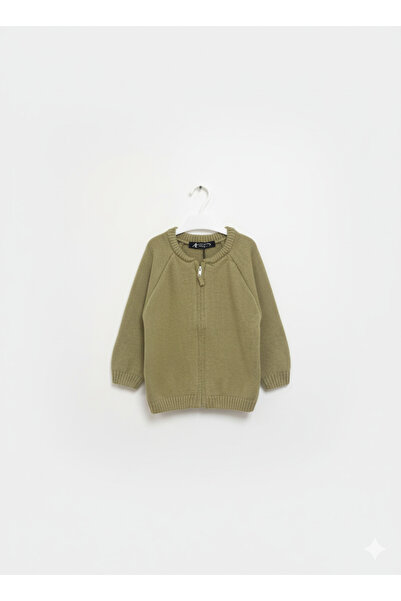 imoop design سترة صوفية محبوكة بسحاب للأطفال