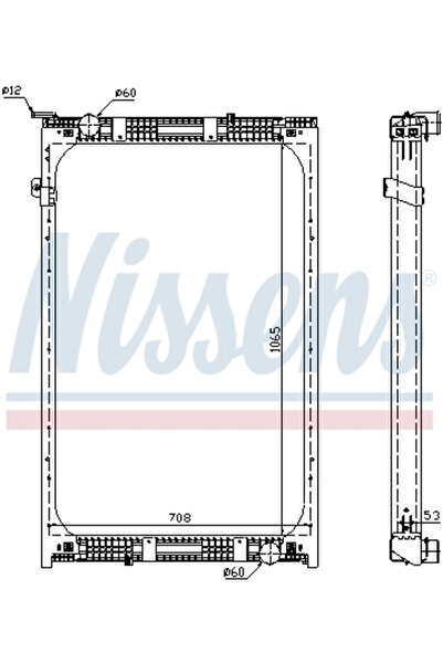 Nissens Radiator Racire Motor Mercedes-Benz Integro/Tourismo/Travego Setra Se...