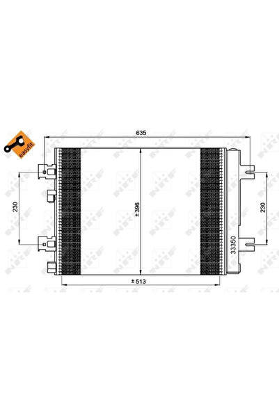E-KRAFT Condensator Climatizare Dacia Duster/Logan/Sandero Renault Duster/Log...