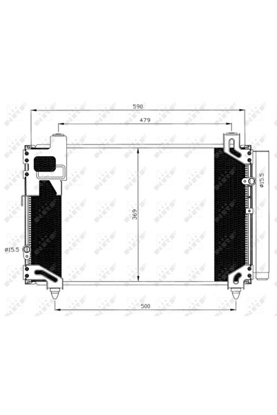 NRF Condensator Climatizare Toyota Avensis/Corolla Verso