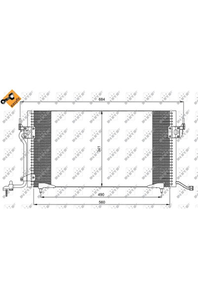 NRF Condensator Climatizare Citroen Berlingo / Berlingo First Microbus/Zx Peu...