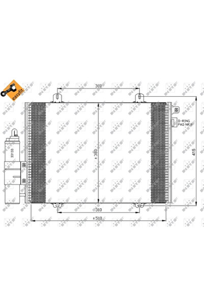 NRF Condensator Climatizare Renault Clio 2/Clio Symbol 1