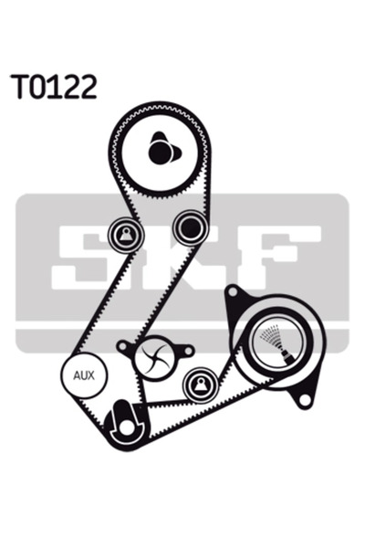 SKF Комплект ангренажен ремък Ford Courier Pick-Up/Escrt 6/Fiesta 4 Mazda 121 3