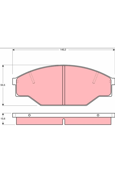 TRW Set Placute Frana Frana Disc Toyota Hilux 3 Suv/Hilux 4 Pick-Up/Hilux 5 P...