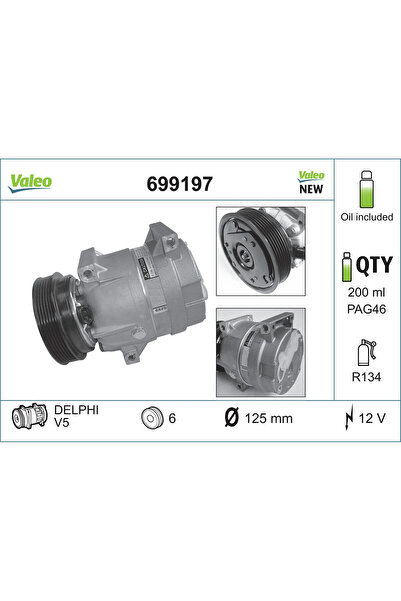 VALEO Compresor Climatizare Renault Megane 1/Scenic 1 Microbus