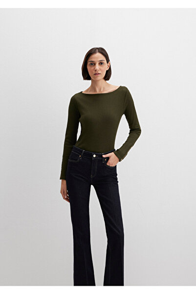 Mavi Green Long Sleeve T-Shirt Fitted / Slim Fit 1613595-71545