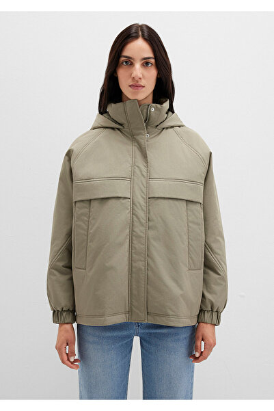 Mavi Water Repellent K Hooded Khaki Jacket 1110348-71818