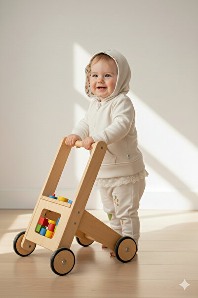 LITTLE'S WORLD Baby Girl Ecru Jacket Trousers Set