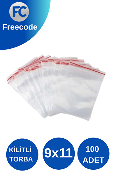 Freecode Buzdolabı Kilitli Torba Şeffaf Poşet 9x11 100'lü Kına Çerez Kuruyemi...