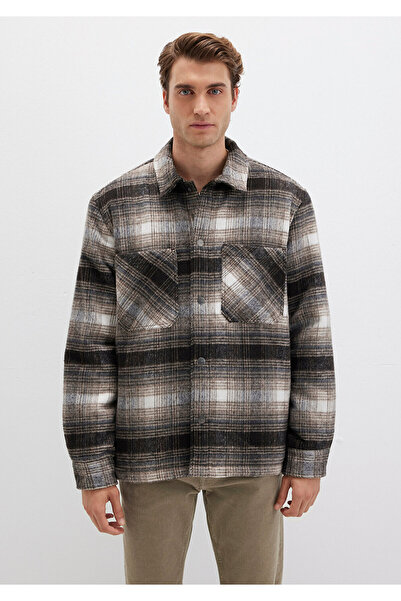 Mavi Checkered Brown Jacket Oversized / Wide Cut 0110745-91228