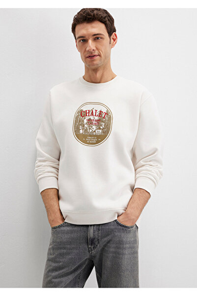 Mavi Chalet Embroidered Ecru Sweatshirt 0S10484-70057