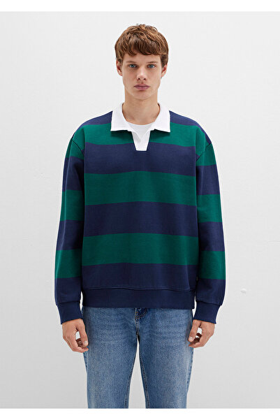 Mavi Block Color Crew Neck Sweatshirt 0S10491-70497