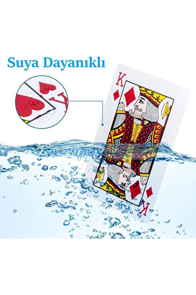 MSMETICARET Plastik Kutulu Iskambil Oyun Kağıdı Çift Deste Angora Kem - Plastic Playing Cards And Box