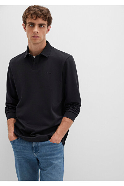 Mavi Button Detailed Black Polo T-Shirt Regular Fit / Regular Cut 0613043-900
