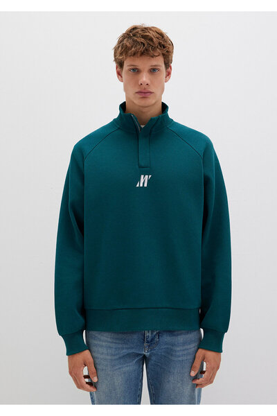 Mavi Πράσινο φούτερ με ημιφερμουάρ Pro 0S10509-71925