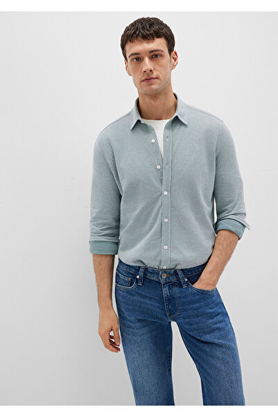 Mavi Grünes Strickhemd Slim Fit / Enganliegend 0211513-70131