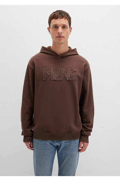 Mavi MVJNS Печатана качула кафява суитшърт 0S10346-88067