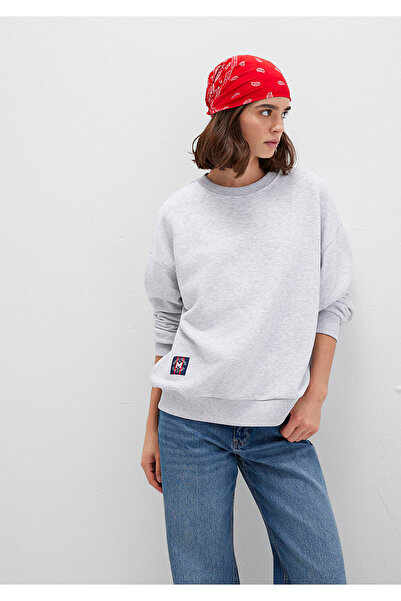 Mavi Back Printed Gray Sweatshirt 1S10364-87033