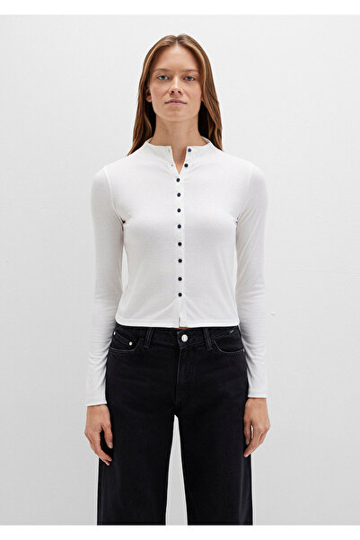 Mavi Tricou ecru cu detaliu cu nasturi / mulat croială 1613695-70057