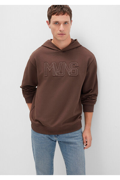 Mavi MVJNS Печатана качула кафява суитшърт 0S10346-88067