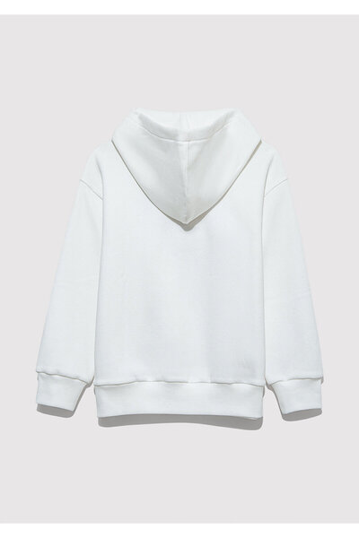 Mavi Jeans Printed Ecru Sweatshirt 6S10158-70057