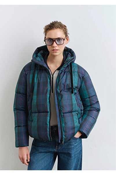 Mavi Water Repellent Checkered Inflatable Jacket 1110706-90380