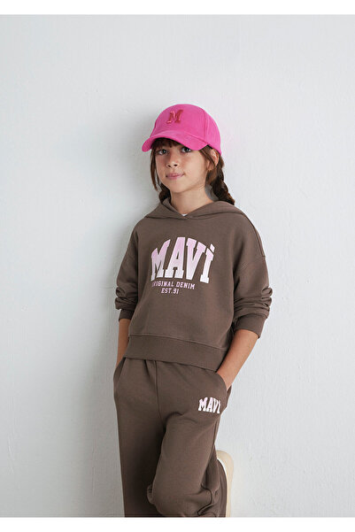 Mavi Кафява суитшърт с лого 7S10124-87181