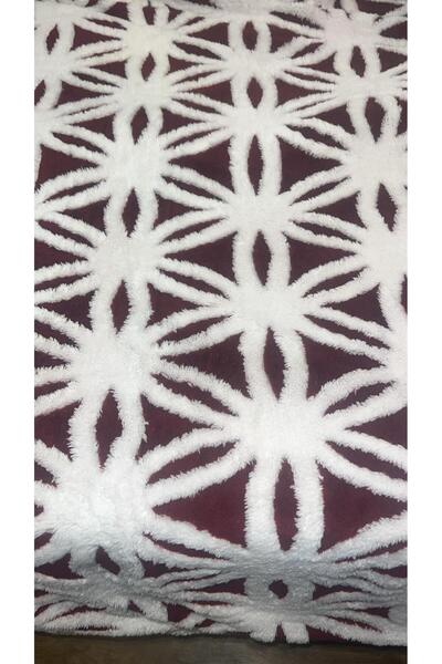 OEM Fluffy Double Blanket with Fur – Soft, Warm, Geometric Pattern, 200 x 230