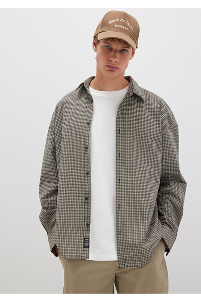 Mavi Πουκάμισο Καφέ Πότικαρε Ολόσωμο / Φαρδιά Κοπή 0211689-90910