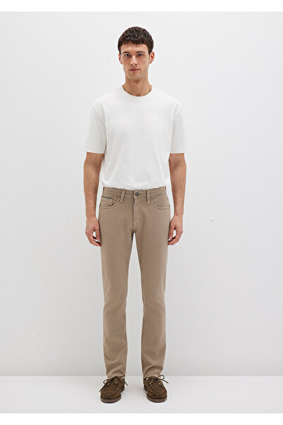 Mavi Marcus Black Beige Gabardine Trousers 0035190689