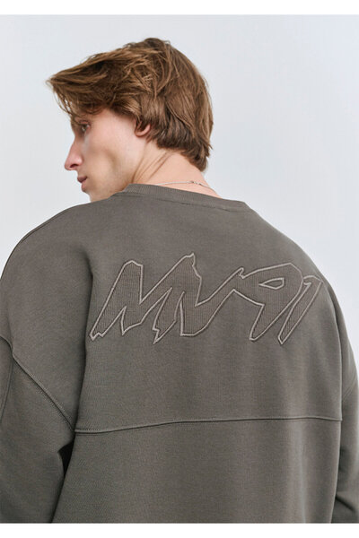 Mavi Πράσινο φούτερ με στάμπα πλάτης MV91 0S10405-71542