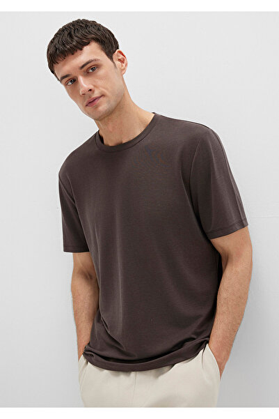 Mavi Crew Neck Brown Basic T-Shirt Regular Fit / Regular Cut 0612865-70219