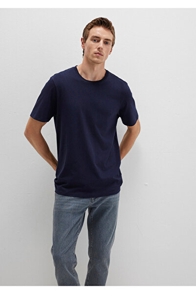 Mavi Μπλουζάκι Crew Neck Navy Blue Basic μπλουζάκι κανονική εφαρμογή / κανονική κοπή 0612863-86415