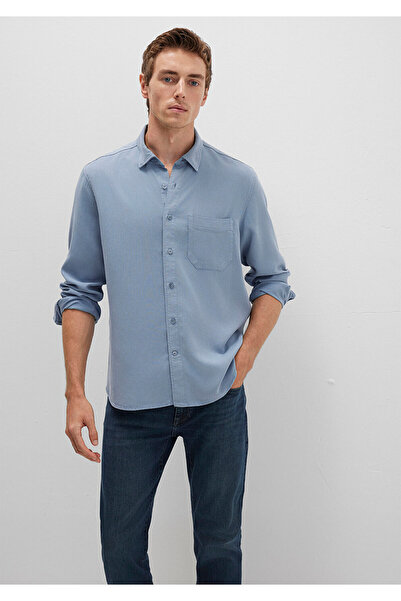 Mavi Tencel TM Liyosel Gömlek Regular Fit / Normal Kesim 0211647-86584