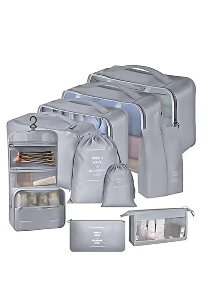 Generic 10 Set Packing Cubes for Suitcases, Travel Luggage Organizer, Travel Packing Kit with Clothes Storag