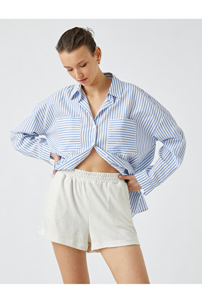 Koton Beli Lastikli Şort