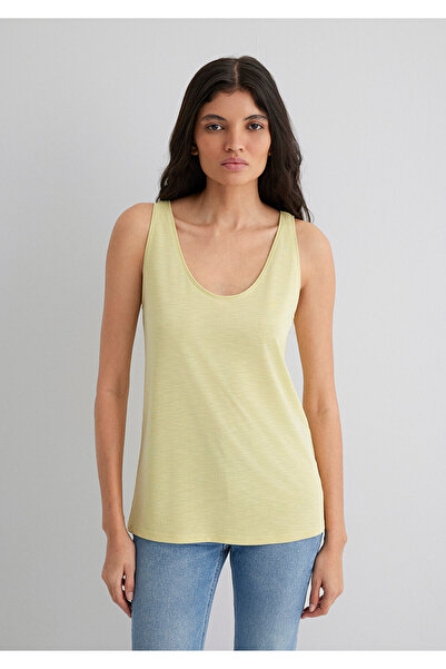 Mavi Sarı Tişört Slim Fit / Dar Kesim 1613216-71309