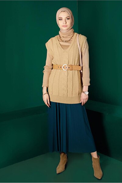 Alvina Knitted Detailled Tricot Sweater 43122