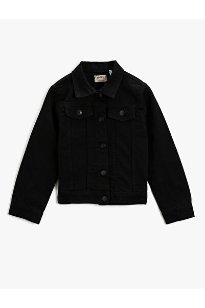 Koton Mädchenjacke Schwarz 2kkg57241od