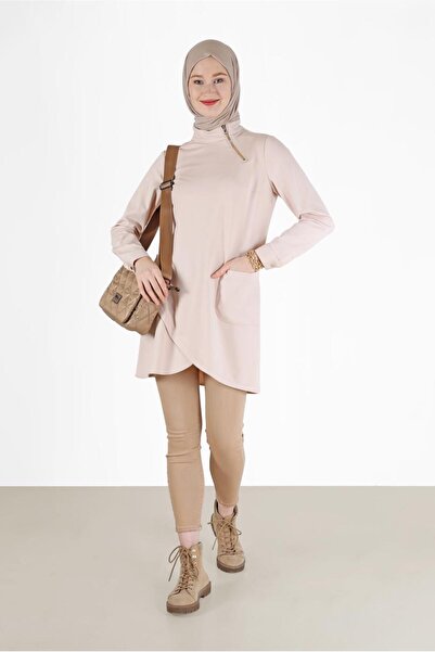 Alvina ASYMMETRIC CUT TUNIC WITH ZIPPER DETAIL 42294