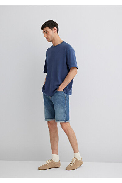 Mavi Brian 90lar İndigo Mavisi Jean Şort 0418487835