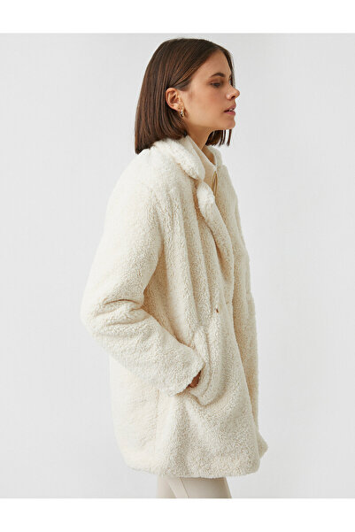 Koton Langer Plüschmantel