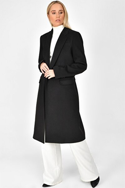 Dewberry Z6628 Palto-Black