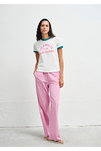 Mavi Tricou imprimat cu detaliu de țevi Regular Fit 1613529-70057