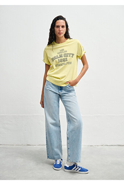 Mavi Baskılı Sarı Tişört Regular Fit / Normal Kesim 1613181-71285