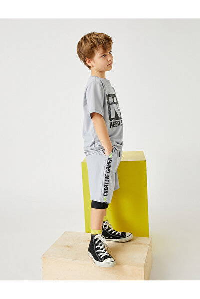 Koton Bedruckte Shorts mit Taillenband