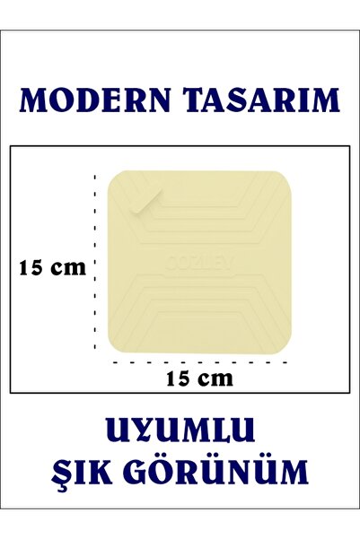 COZLEY Lavabo Koku Giderici Silikon Mat Banyo Mutfak Balkon Gider Tıpası Böcek Önleyici Kapak BEJ