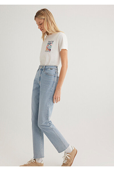 Mavi Μπλουζάκι εκρού με φλοράλ εμπριμέ Semi Slim Fit / Semi Slim Fit 1612956-70057