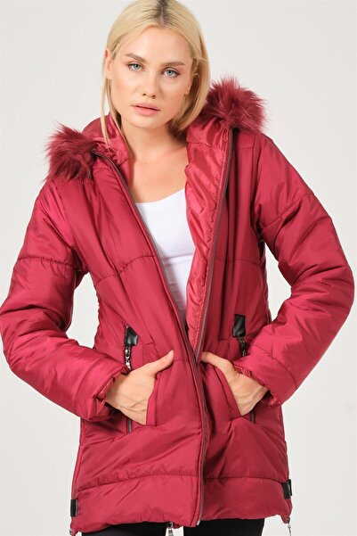Dewberry Palton de damă, ușor, călduros, cu textură moale, model elegant