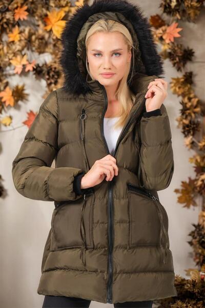 Dewberry Palton de damă, ușor, călduros, cu textură moale, model elegant